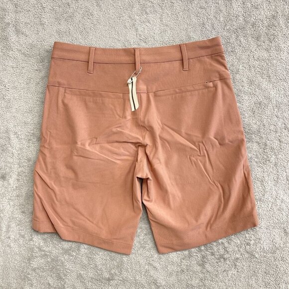 NEW Lands' End Men's 30 Mauve Quartz Traditional Chino Knit Performance Shorts - Picture 2 of 5